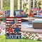 Patriotic 4th of July Garden Flag 12.5 x 18 Inch Double Sided Burlap Memorial Day Welcome American Stars and Stripes Yard Flag